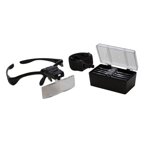 Magnifier with Five Lenses and LED Light
