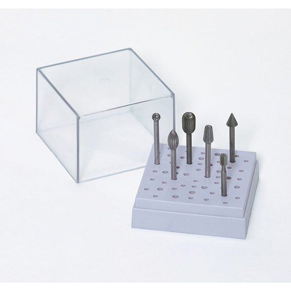 Bur Holder, Square Small, w/ Cover, for 18 1/8” & 34 3/32” Shank Burs