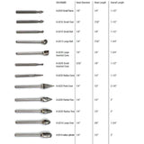 Tungsten Carbide Alumacut Burs 1/8” Shank