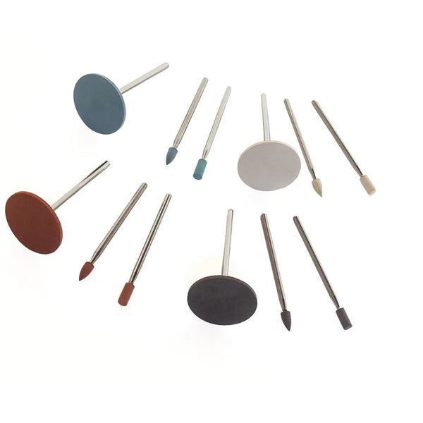 ORO - Rubber Polishing Assortment, 12pc (Max 5000-2000 RPM)