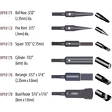 Anvil Point, Bezel Rocker, 3/32” x 3/4” (2.3mm x 18.0mm), 1/8-48 US Threaded for #15 Handpiece & HPMH-011 Micro Motor Hammer handpiece