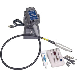 Woodcarving Kit w/ 1/6 hp SRM Motor, H.44T Collet Style Handpiece, WK50 Accessory Kit, & A-DVD131 115v