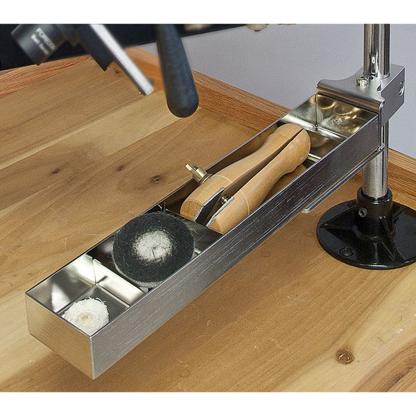 Accessory Tray Arm, tray measures 30cm long x 6cm wide x 3cm high, tray interior 27cm long x 5.7cm wide x 2.8cm deep, for use on MAMH-13