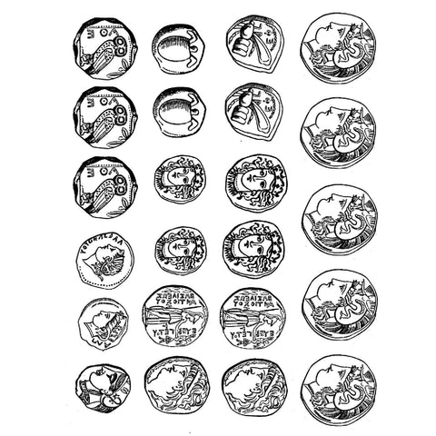Rolling Mill Pattern, Greek Coins (4” X 5”) by RMR