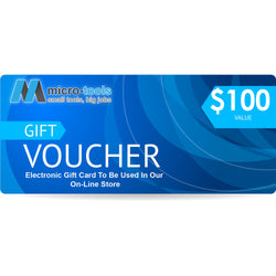 Micro-Tools $100 Gift Certificate