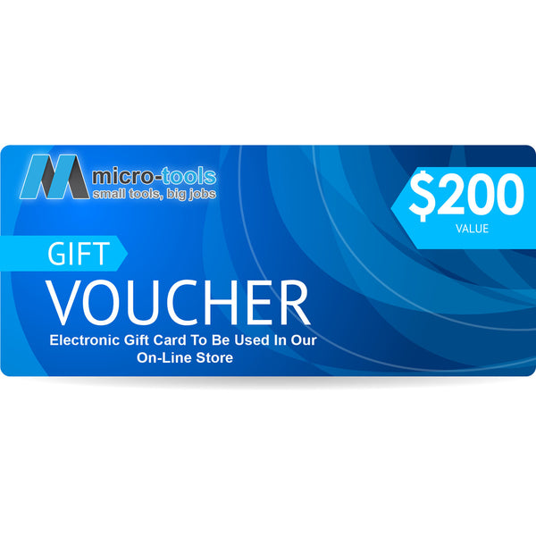 Micro-Tools $200 Gift Certificate