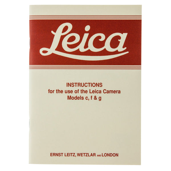 Leica Instructions for c, f, g