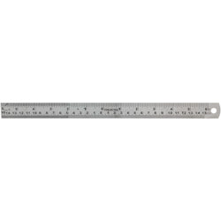Ruler - Stainless, 12in., 0 in the Middle