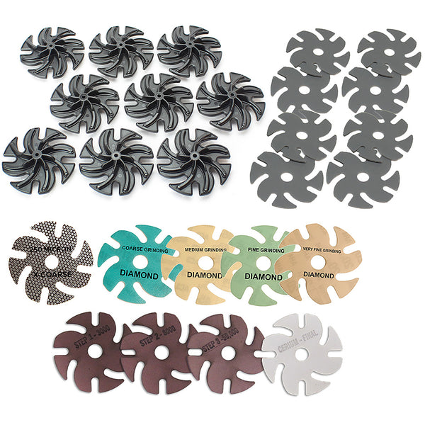 3” Hard & Soft Stone Deluxe Lapidary Add-on Kit