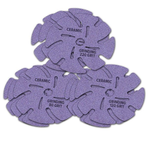 3M™ 4” Ceramic 9 Pc Kit 80,120,220 3each