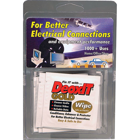 DeoxITGOLD Wipes, individual wipes 100% solution 25 wipes