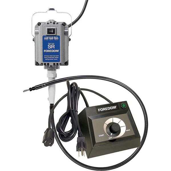 Foredom M.SR-EM M.SR Hang-Up Motor with EM-1 Plastic Table Top Dial Speed Control, 115v
