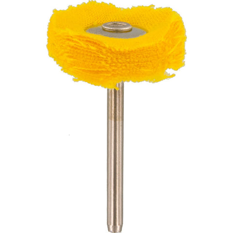 Polishing/Buffing Wheel - Yellow Muslin, 1”, 1/8” Shank