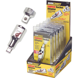 MAXCRAFT 3/8” Drive Lighted Socket Adapter