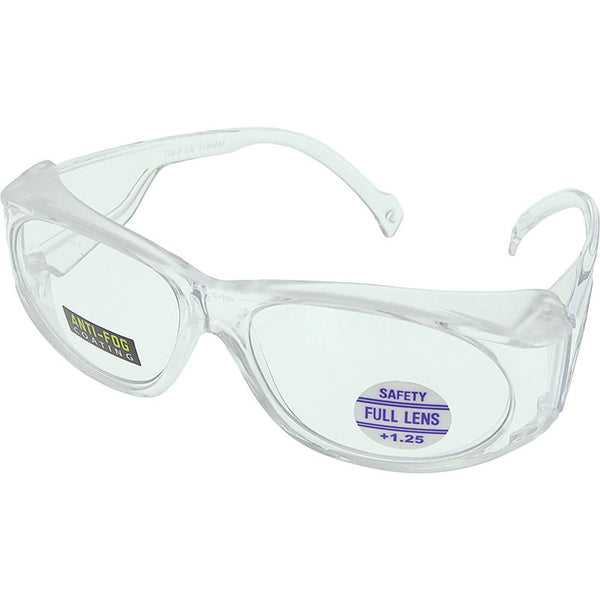 MS Magnifying Safety Glasses - Anti-Fog, 1.50 & 1.75 (2 Pair