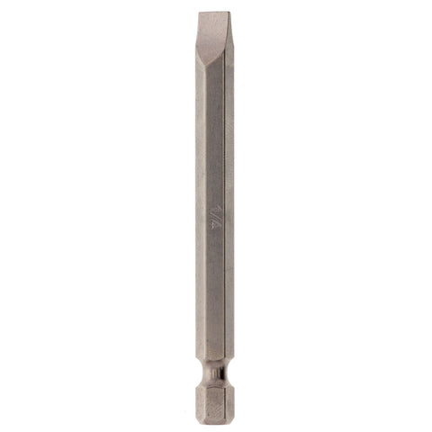 Bit - Electroless Nickel Plated, Slotted, 3” Long, ¼”