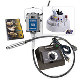 Woodcarving Kit w/ 1/6 hp SR Motor, EM Dial Control Speed Control, H.44T Collet Style Handpiece, & WK53 Accessory Kit, 115v