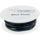 Copper Wire, Silver Plated Parawire 18ga Blue Steel 25' Roll