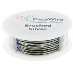 Copper Craft Wire, Parawire 26ga BrushedSilver Enameled 150'