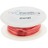 Copper Wire, Silver Plated Parawire 18ga Coral 25' Roll