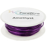 Copper Wire, Silver Plated Parawire 22ga Amethyst 60' Roll