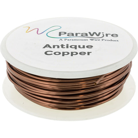 Copper Craft Wire, Parawire 28ga Antique Copper Enameled 300' Roll