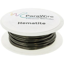 Copper Wire, Silver Plated Parawire 20ga Hematite 40' Roll
