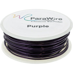 Copper Craft Wire, Parawire 18ga Purple Enameled 50' Roll