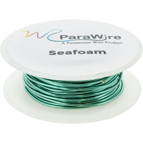 Copper Wire, Silver Plated Parawire 24ga Seafoam 100' Roll