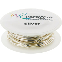Copper Wire, Silver Plated Parawire 20ga Silver 18' Roll