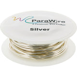 Copper Wire, Silver Plated Parawire 28ga Silver 200' Roll