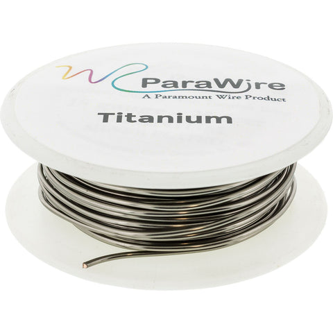 Copper Wire, Silver Plated Parawire 28ga Titanium 200' Roll