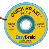 EasyBraid - Desoldering Braid, Quick Braid, .025” -0.125" Antistatic