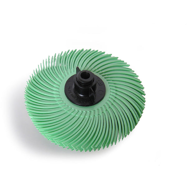 3M™ 3” 4-ply Radial Bristle Brush Green 1 Micron