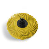 3M™ 3” 4-ply Radial Bristle Brush Yellow 80 Grit