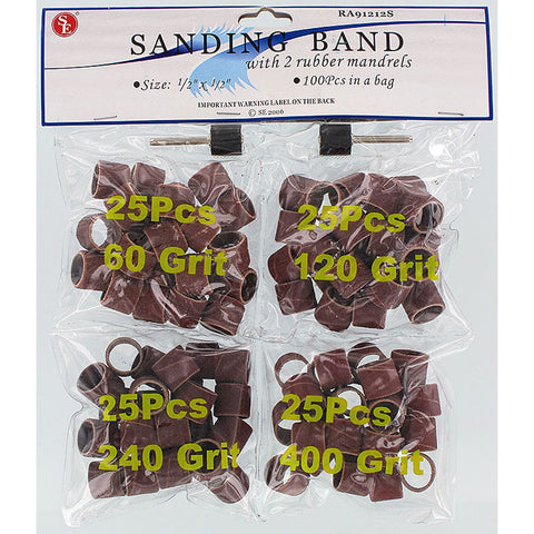 Sanding Band With 2 Rubber Mandrels, ½” x ½”