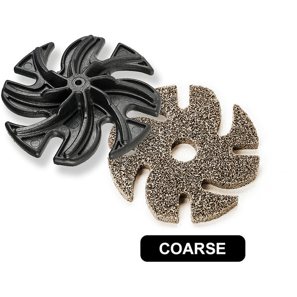 3M™ 3” Scotchbrite Unitized See-thru Coarse Mounted On A Backpad