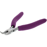 Pliers - Bent Chain Nose, 6.5in., (Purple Padded Grips)