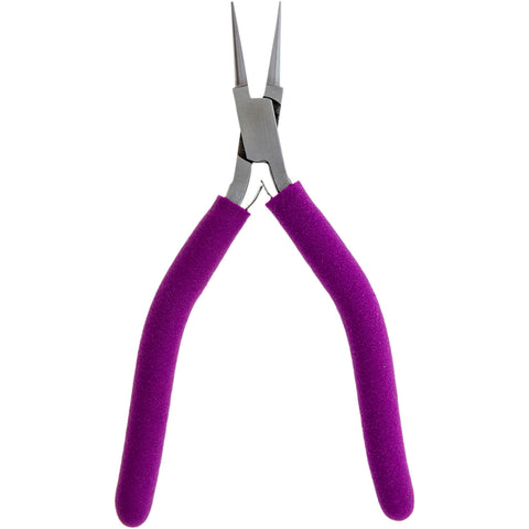 Pliers - Needle Nose, 6.5” Slim Line (Purple Padded Grips)