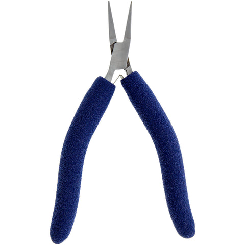Pliers - Flat Nose, 6.5” 4mm Slim Line (Blue Padded Grips)