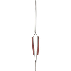 Jeweler's Basics® - Tweezers, Cross Lock Straight With Fiber Grips - 6.5"