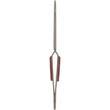 Jeweler's Basics® - Tweezers, Titanium Cross Lock Straight With Fiber Grips - 6.5"