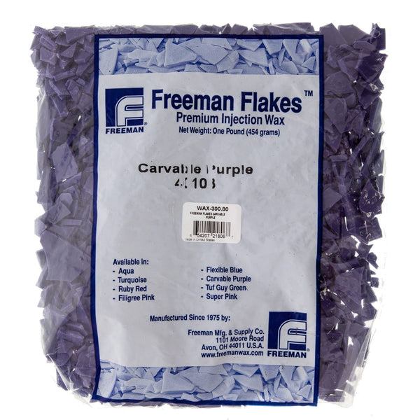 Freeman Flakes Injection Waxes, Carvable Purple