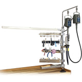 Tool Holder Arm, ten 3/8” (9mm) dia. Pegs 1-58” (40mm) long, bar measures 12” (305mm) long X 4” (102mm) wide