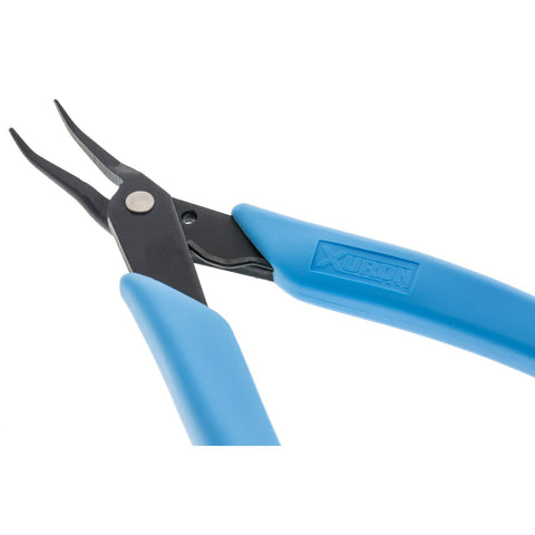 Grounded Pliers - Xuron® Tweezer Bent Nose 1.3mm Wide (450BN) For Micro  Welders - Blue or