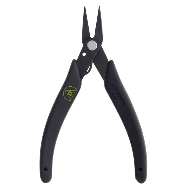 Pliers - Xuron® Long Nose - Serrated, ESD Safe Grips (485SAS)